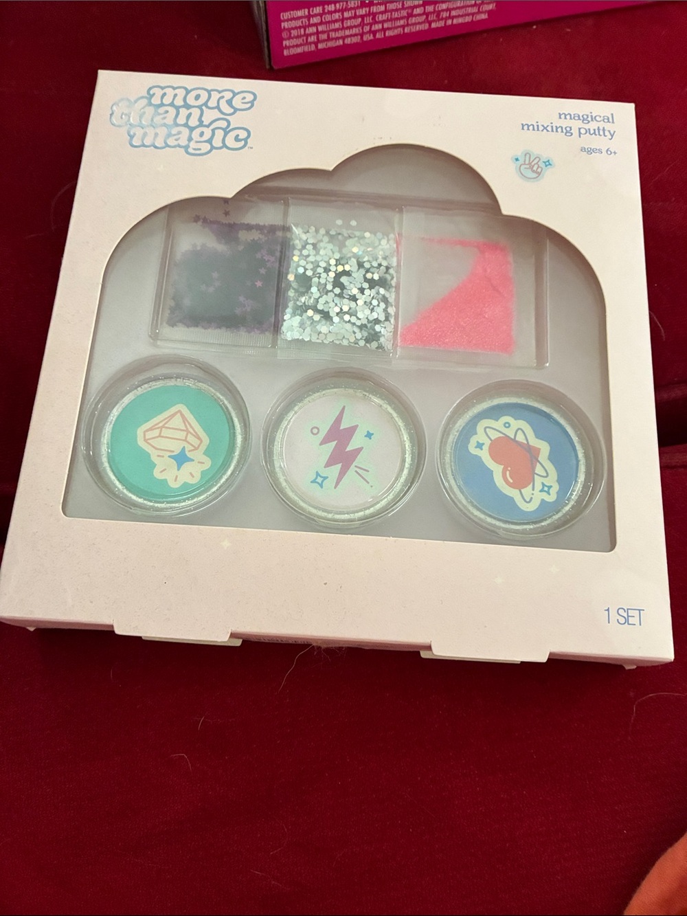 More Than Magic Pastel Glitter Putty Trio with Silver Sequins